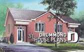 front - BASE MODEL - Traditional 3 bedroom duplex house plan, spacious family room,  laundry on main floor, split entry - Homewood