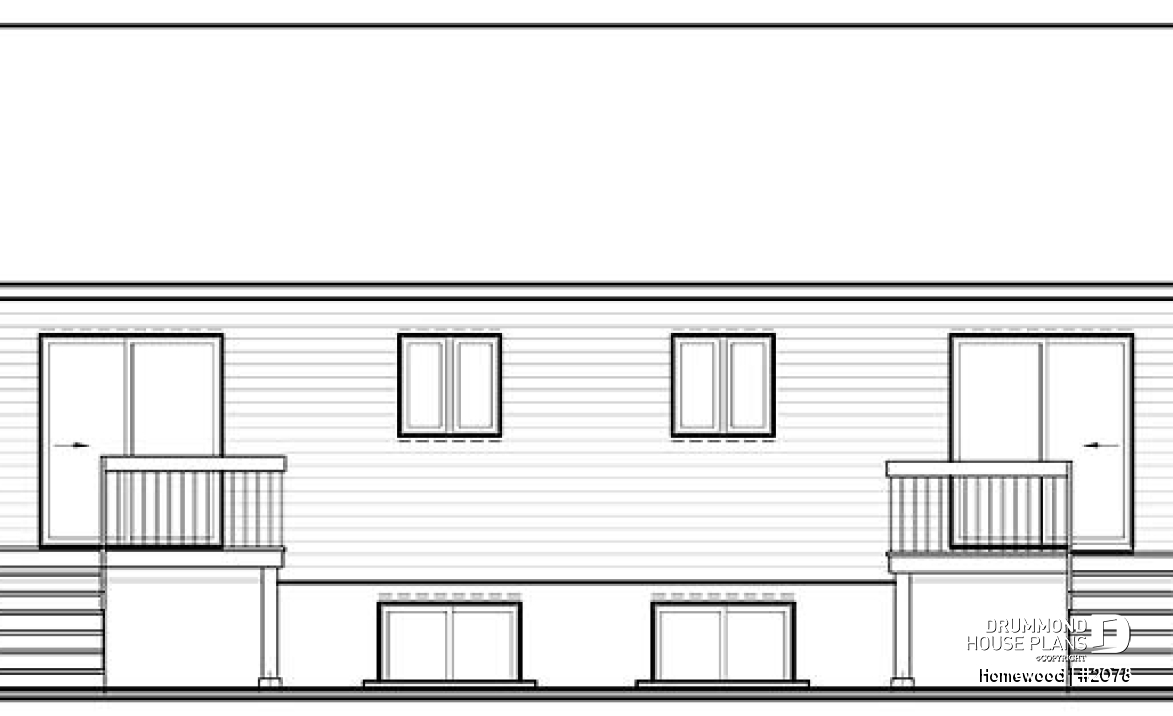 rear elevation - Homewood