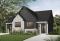 front - BASE MODEL - Semi detached, 3 bedroom, 2 bathroom house plan with laudry room on main, open concept, large kitchen - Homewood 2