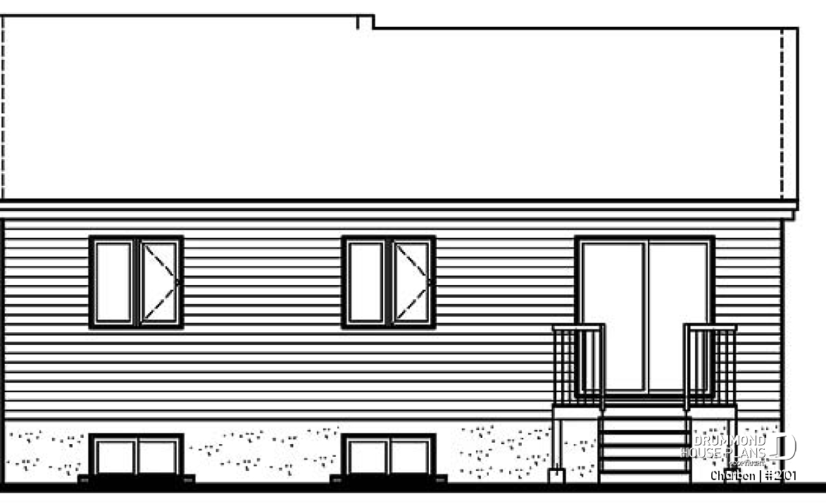 rear elevation - Charbon