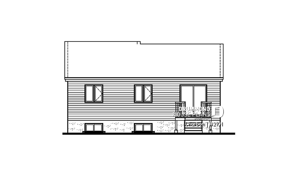 rear elevation - Charbon