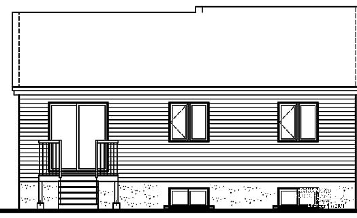 rear elevation - Charbon