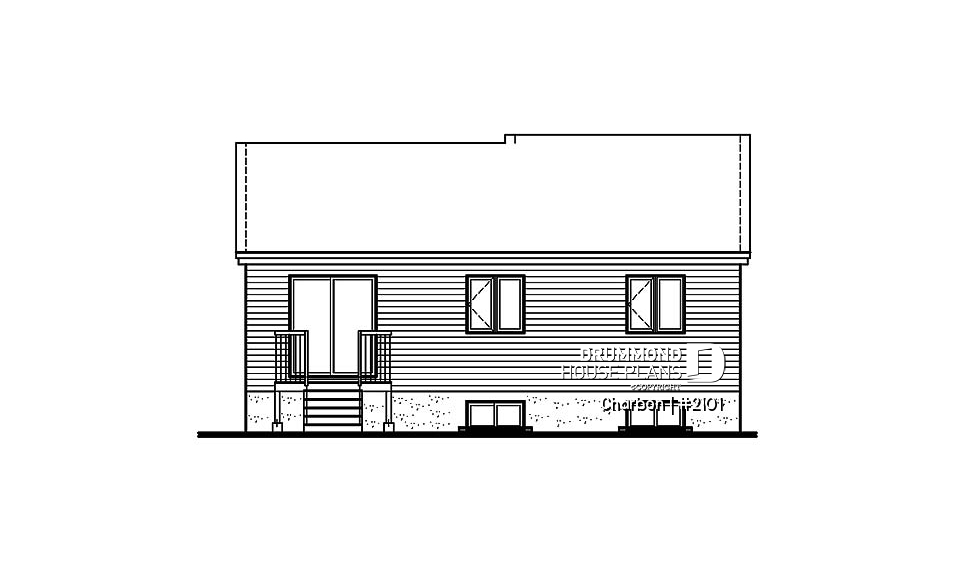 rear elevation - Charbon