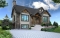 front - BASE MODEL - Modern rustic home style, 1 to 3 bedrooms, finished walkout basement, large deck, central fireplace - The Cap 2