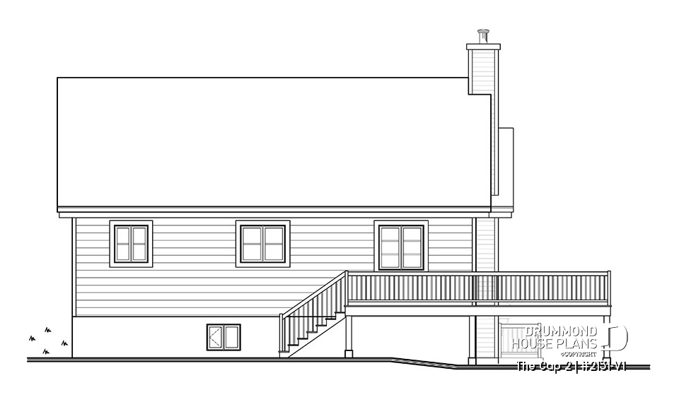 rear elevation - The Cap 2