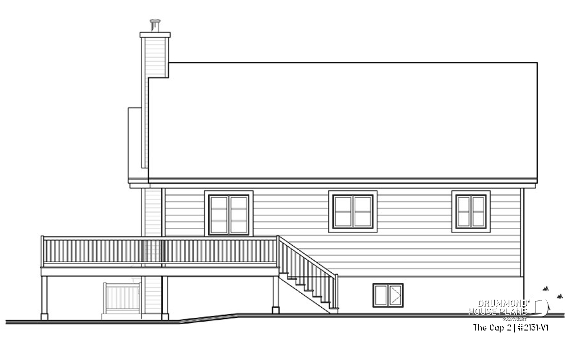 rear elevation - The Cap 2
