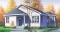 front - BASE MODEL - Charming small 2 bedroom country style house plan with lots of natural light - Andrew