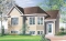 front - BASE MODEL - Split-level house plan with 2 bedrooms, open floor plan and low building cost.  Ideal first home - The Hartwood