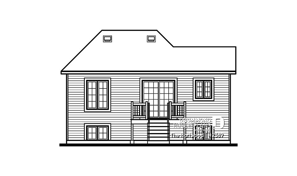 rear elevation - The Hartwood
