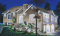 front - BASE MODEL - Ideal home for hillside / sloping lot, 2 to 4 bedrooms, 2-car side-entry garage,large fireplace in family room - Romance