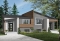 front - BASE MODEL - Very stylish modern duplex plan with 3 bedrooms, 2 baths, living room, family room and affordable construction - Lucinda 3