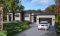 front - BASE MODEL - Modern duplex plan, 1 to 3 beds, 2 bathrooms per unit, optional finished basement ($), garage on left side - Paris