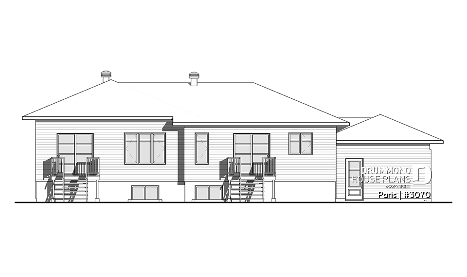 rear elevation - Paris