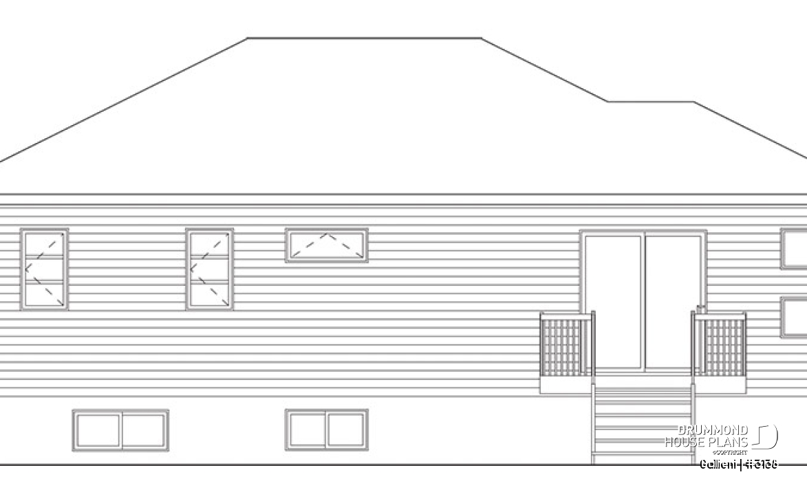 rear elevation - Gallieni