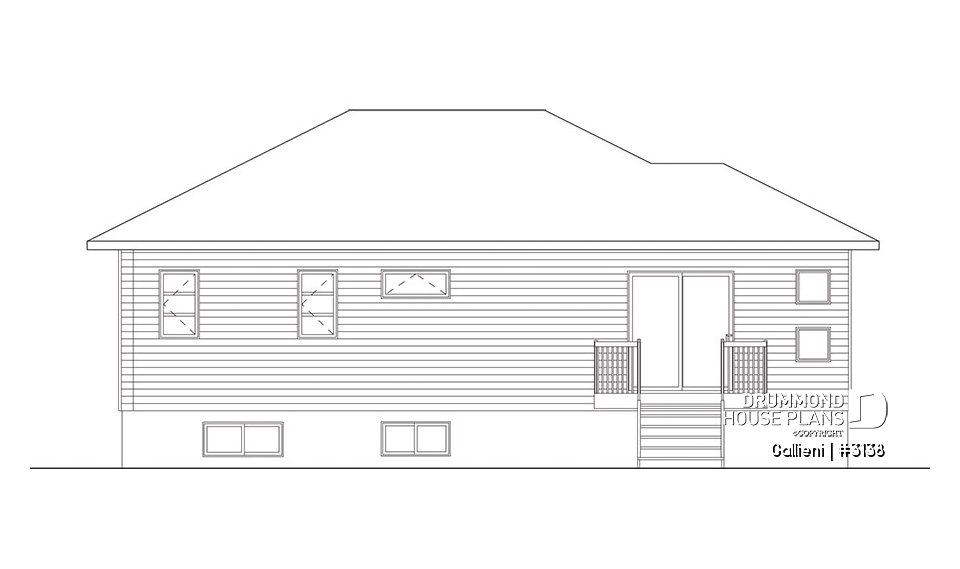 rear elevation - Gallieni