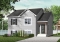 Color version 4 - Front - Affordable split level house plan, ideal first home (very affordable), traditionnal style, 2 bedroom bungalow  - Leighton
