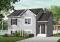 Color version 4 - Front - Affordable split level house plan, ideal first home (very affordable), traditionnal style, 2 bedroom bungalow  - Leighton