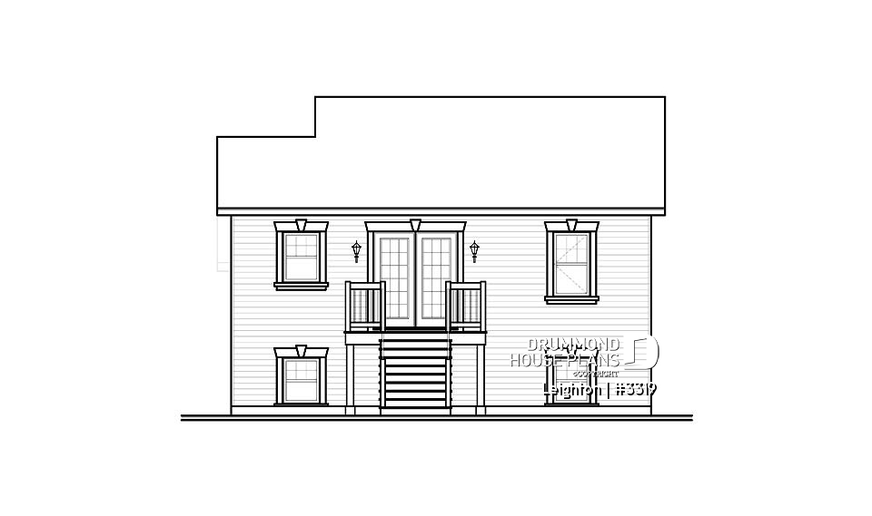 rear elevation - Leighton