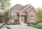 front - BASE MODEL - Economical 2 bedroom split level house plan, American style with large kitchen - Avon