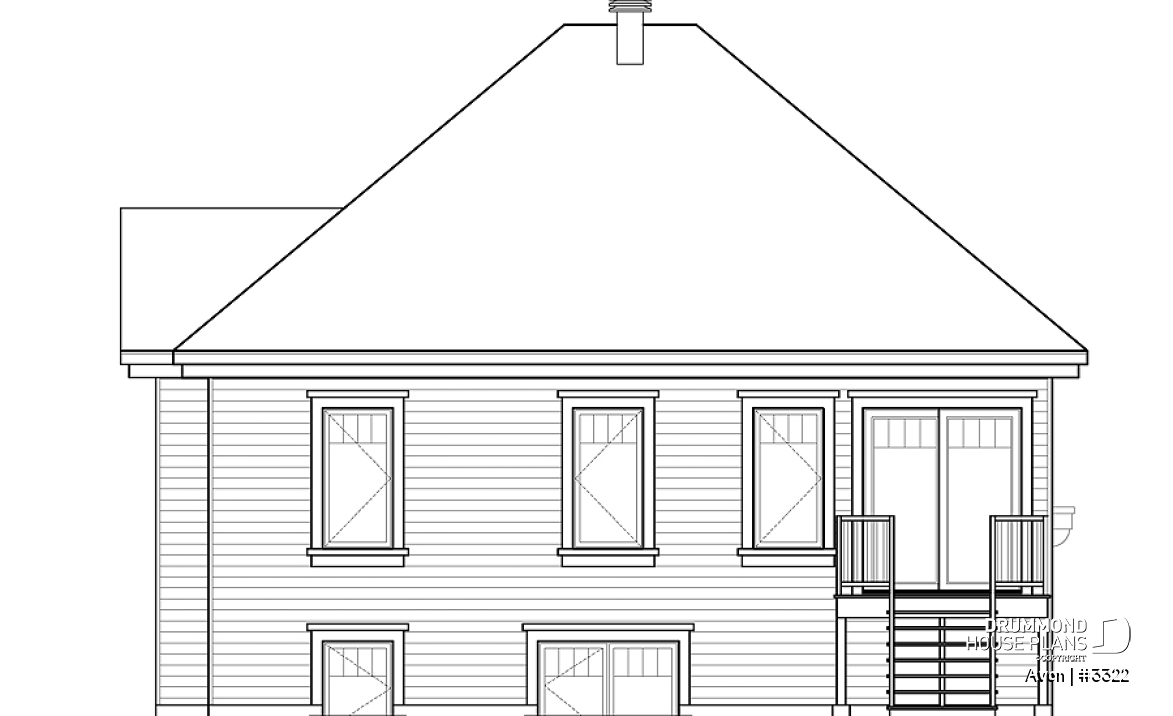 rear elevation - Avon