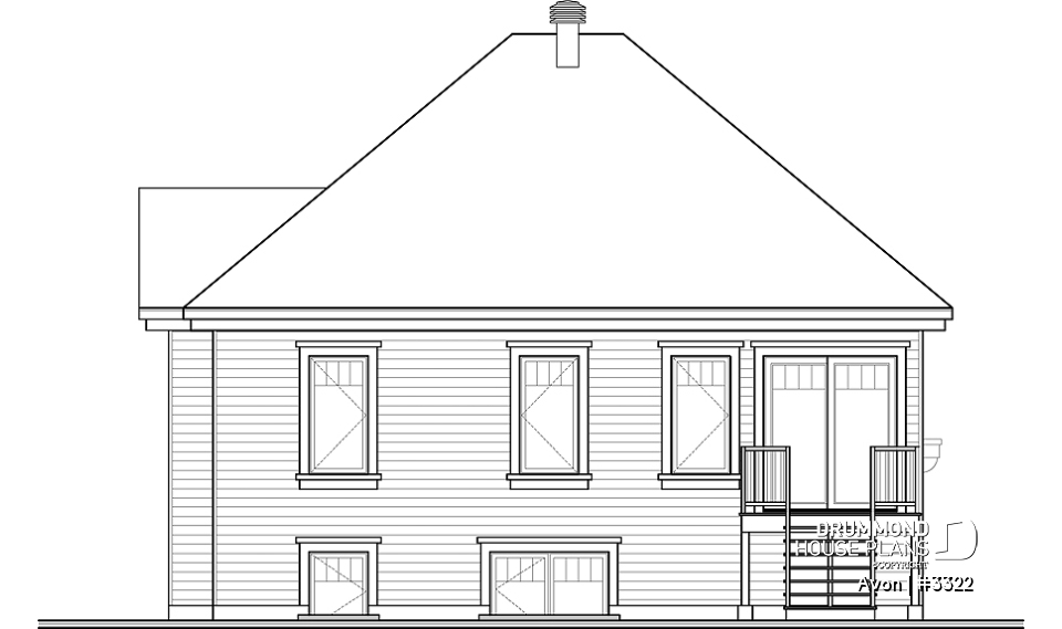rear elevation - Avon