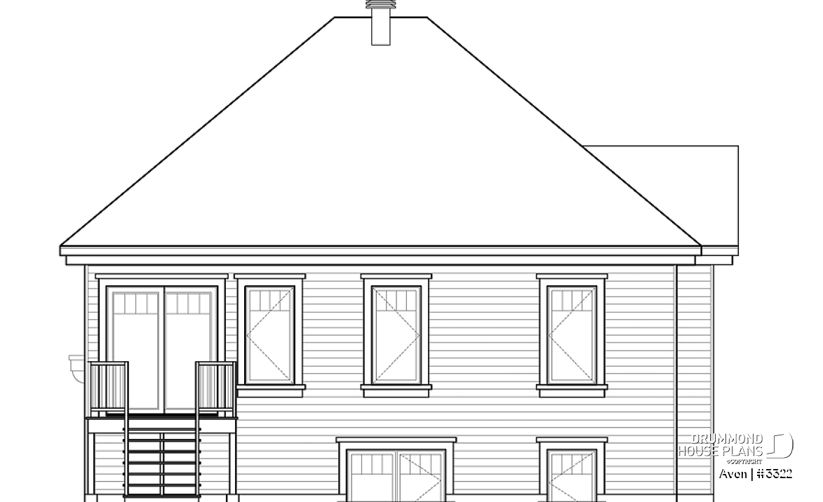 rear elevation - Avon