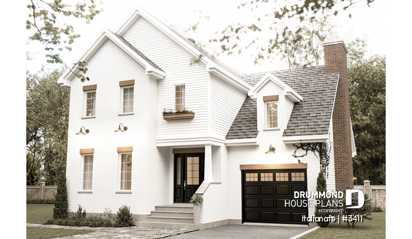 alternate - French country-inspired house offering a parents' suite and large family room - Italianate