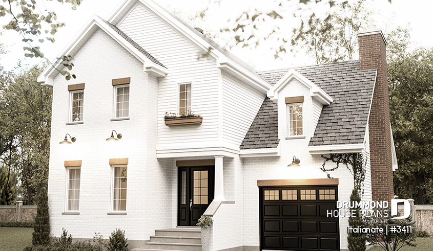 alternate - French country-inspired house offering a parents' suite and large family room - Italianate