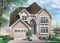 front - BASE MODEL - Traditional home plan, kitchen with nice pantry, large master suite - Rosier