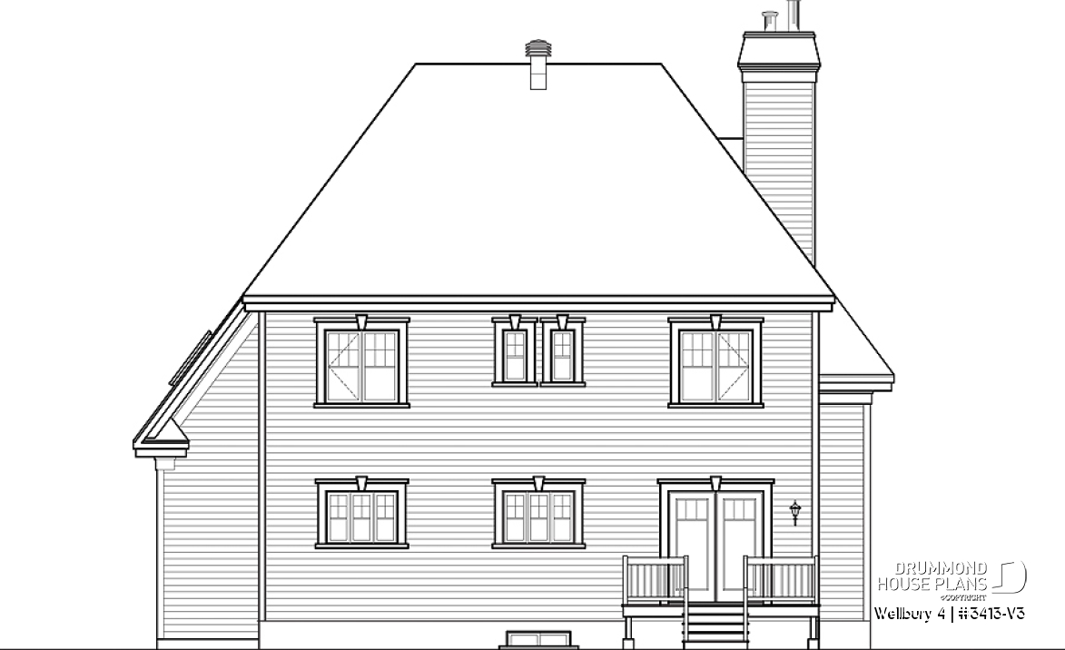 Rear view - BASE MODEL - Wellbury 4