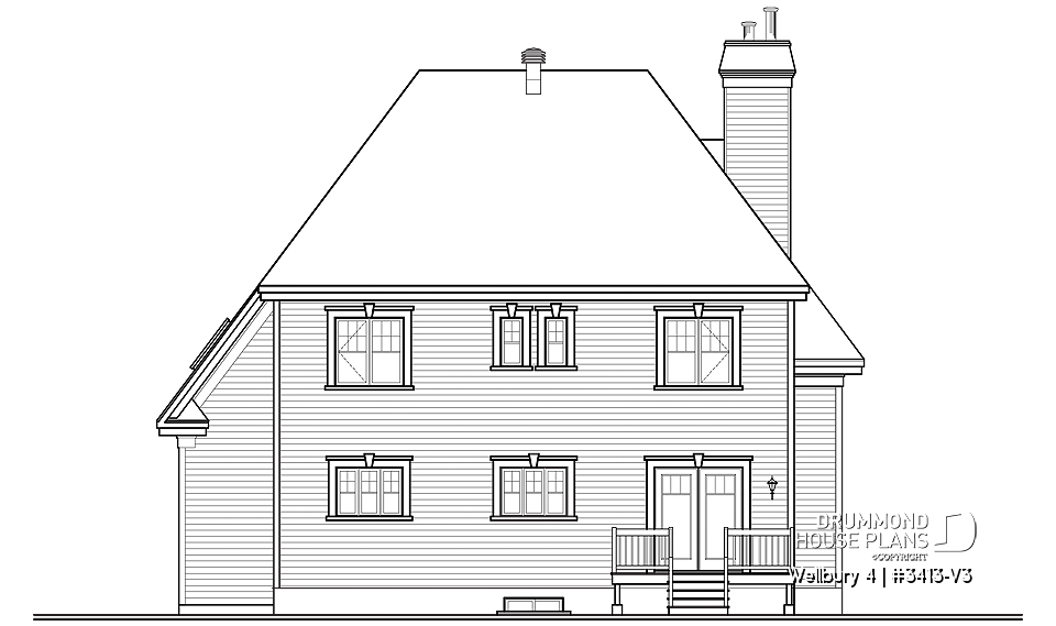 Rear view - BASE MODEL - Wellbury 4