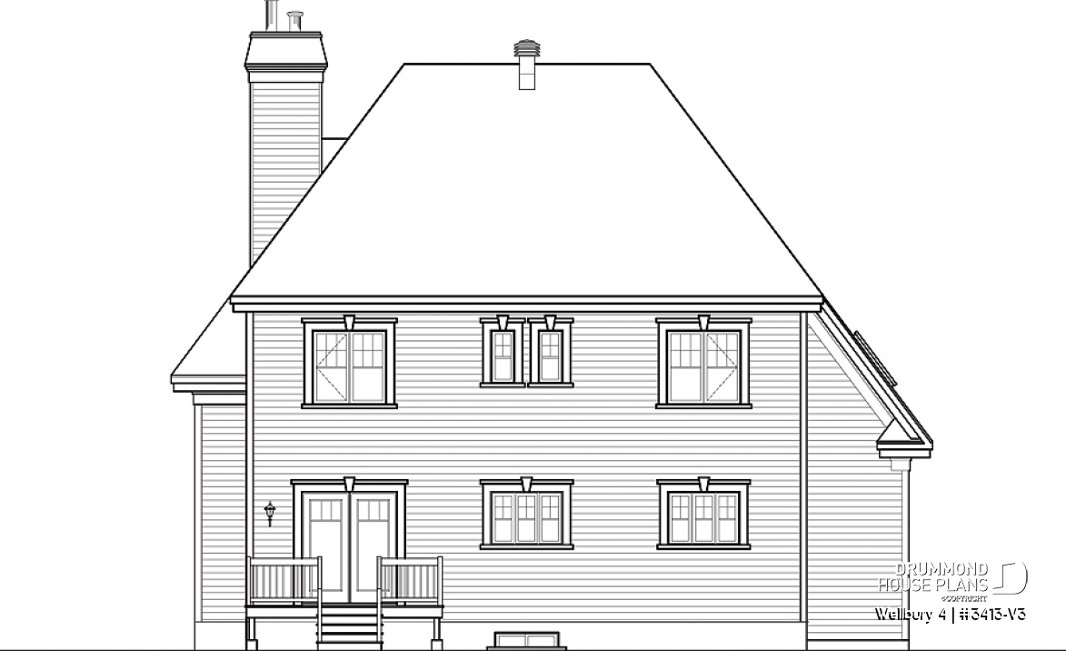 Rear view - BASE MODEL - Wellbury 4