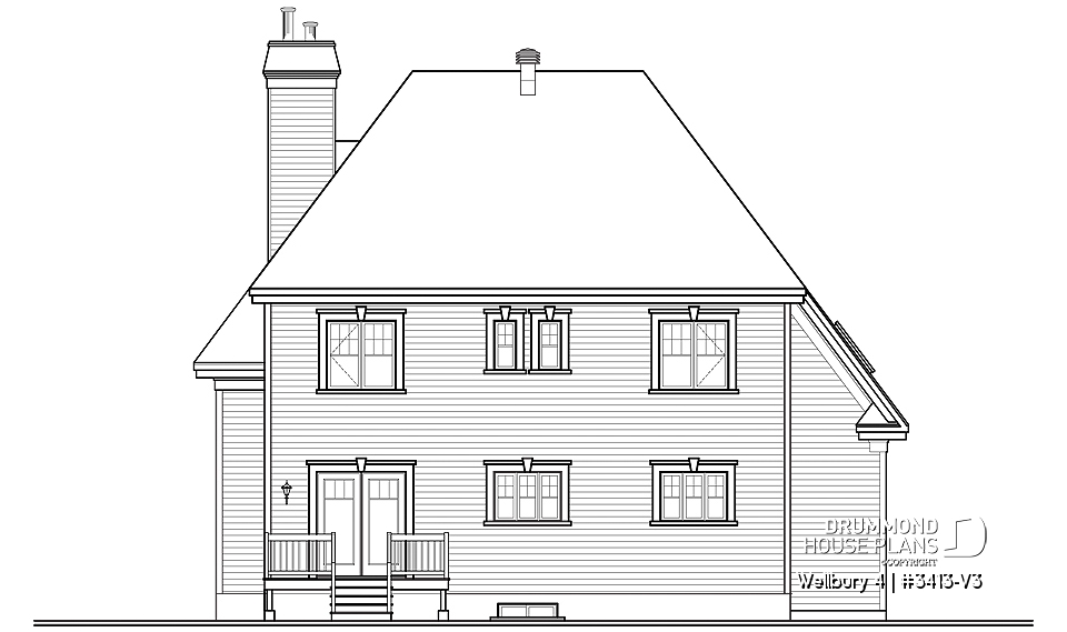 Rear view - BASE MODEL - Wellbury 4