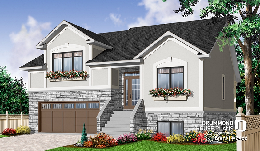 front - BASE MODEL - Ample storage space, double garage, 3 bedrooms and an office - Brent
