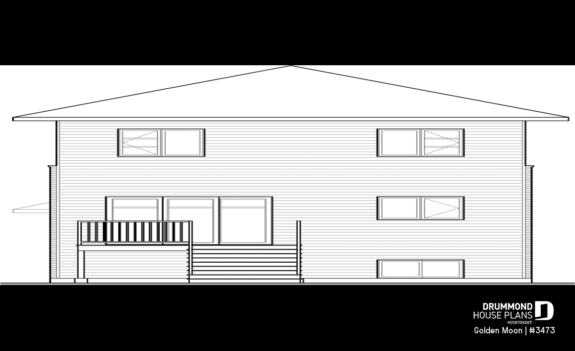 rear elevation - Golden Moon