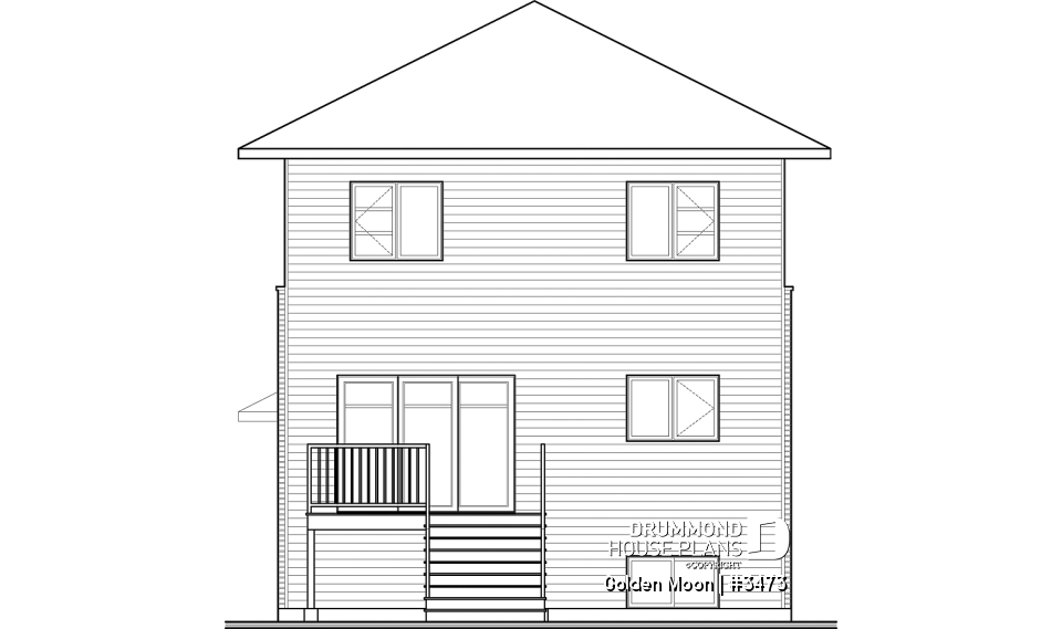 rear elevation - Golden Moon