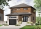 front - BASE MODEL - Modern narrow lot house plan with garage, large kitchen, 3 bedrooms, master with ensuite, covered terrace - Winslet