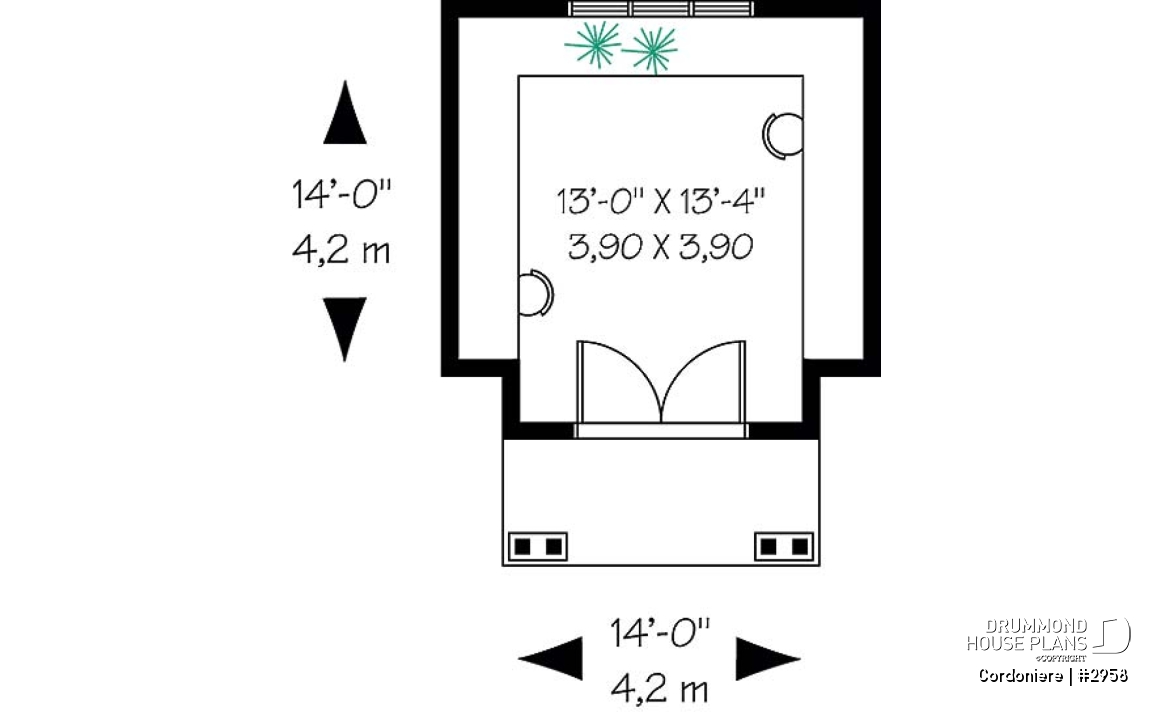 1st level - Victorian style inspiration garden shed plan - Cordoniere