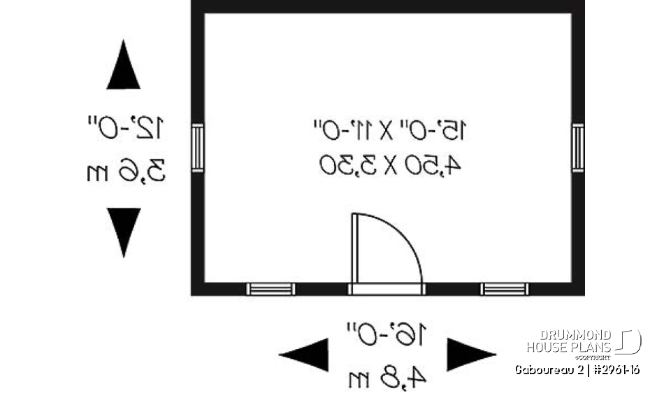 1st level - Small garden shed plan, easy to build and affordable! - Gaboureau 2