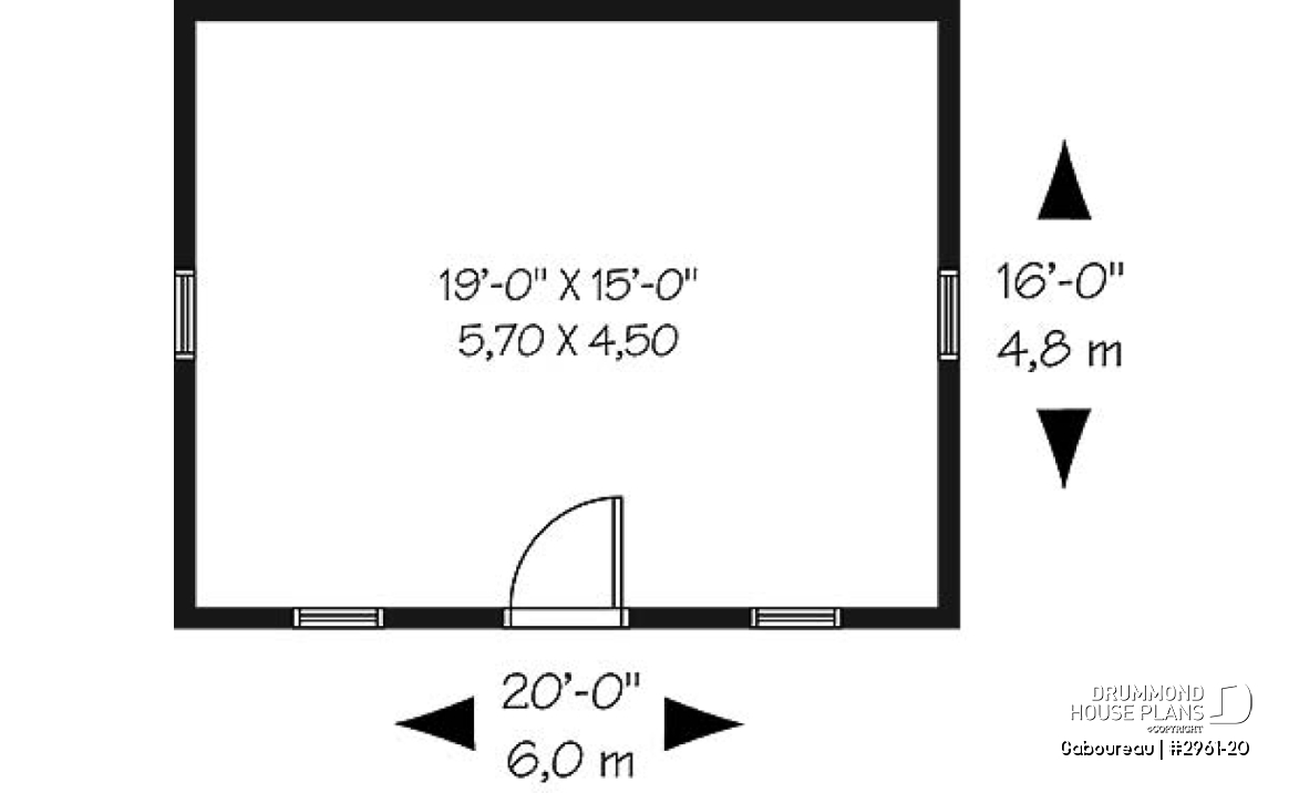 1st level - Affordable garden shed plan - Gaboureau