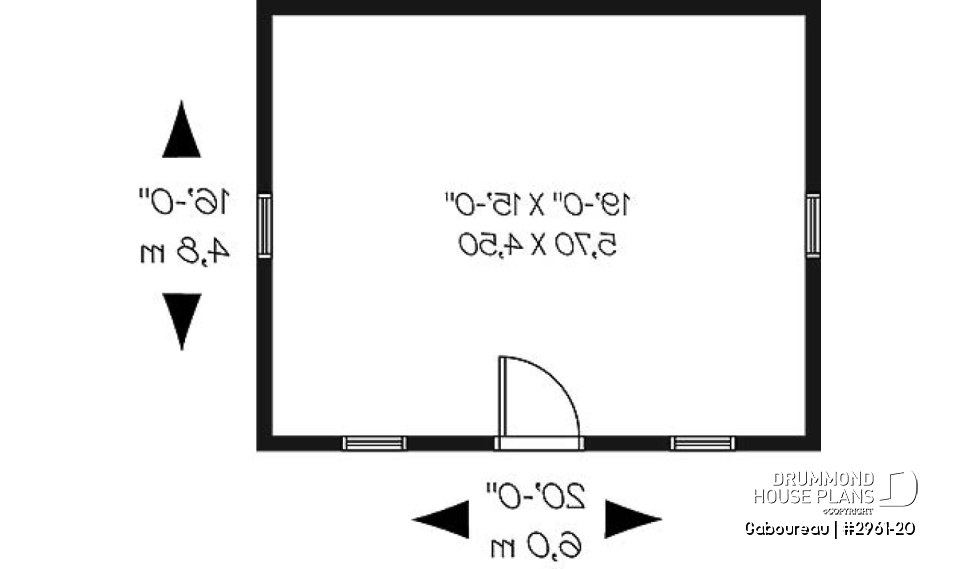 1st level - Affordable garden shed plan - Gaboureau