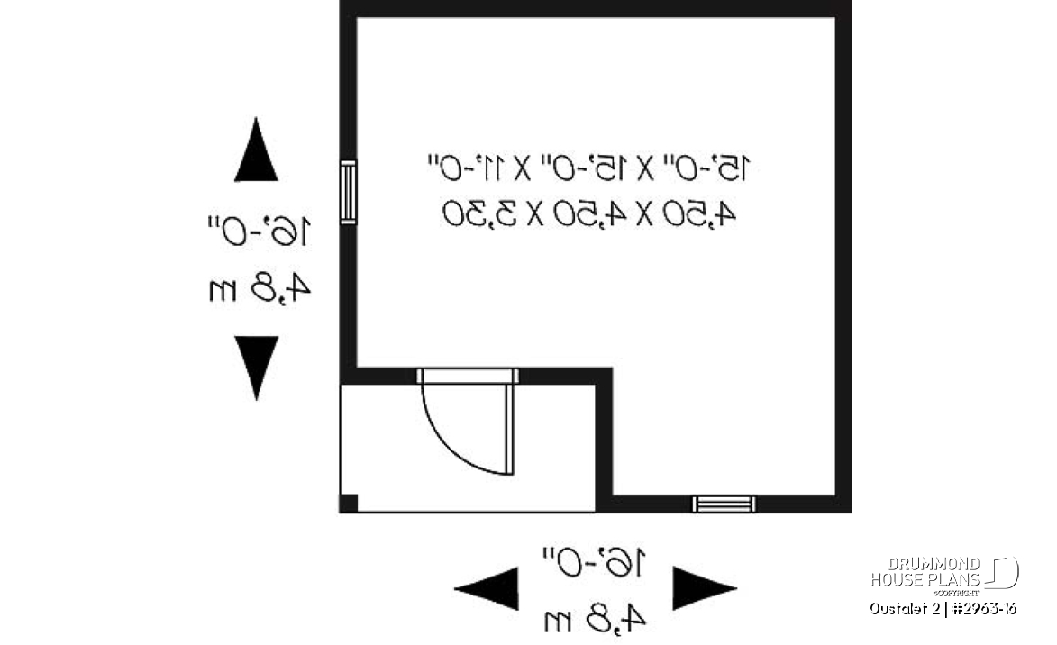 1st level - Garden shed plan with lots of storage - Oustalet 2