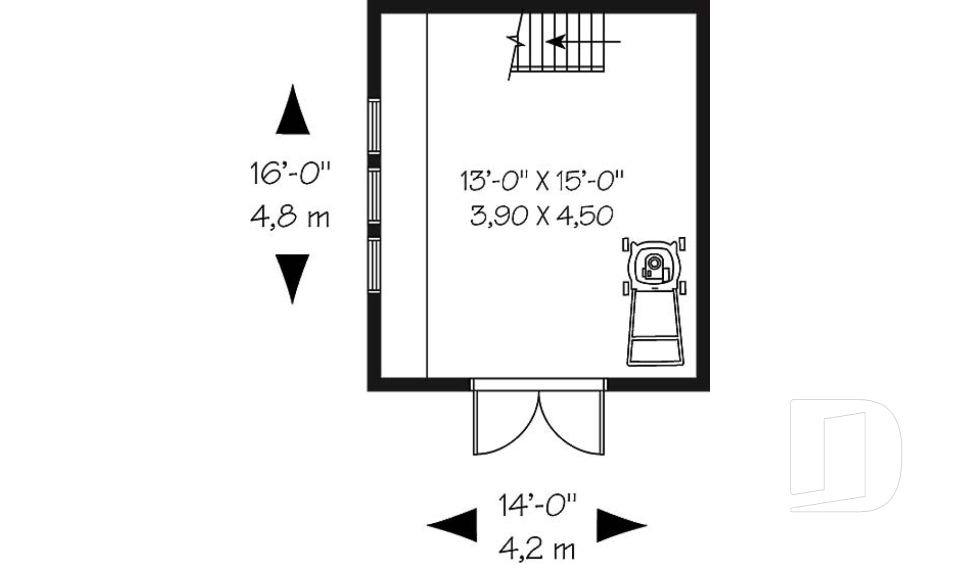 1st level -  - Garden shed