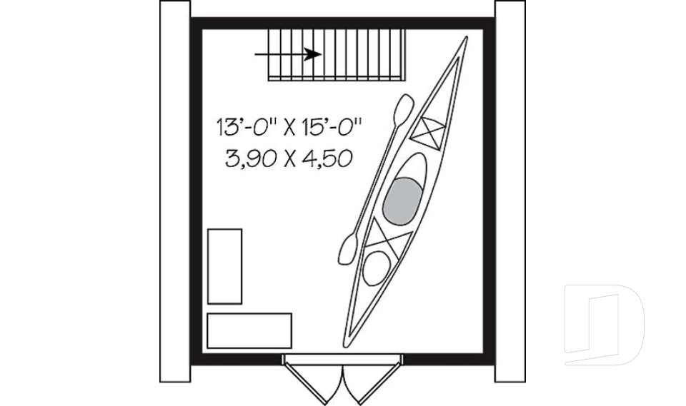 2nd level -  - Garden shed