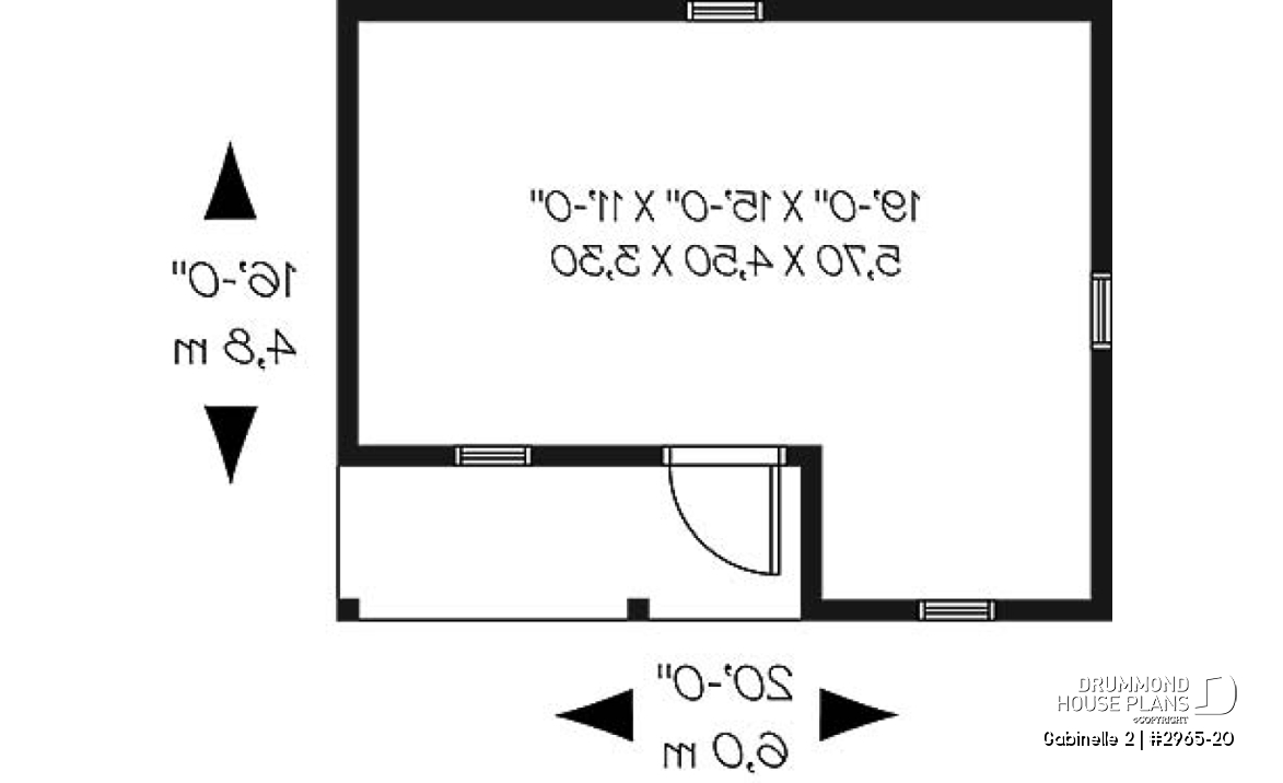 1st level - Economical garden shed plan - Gabinelle 2