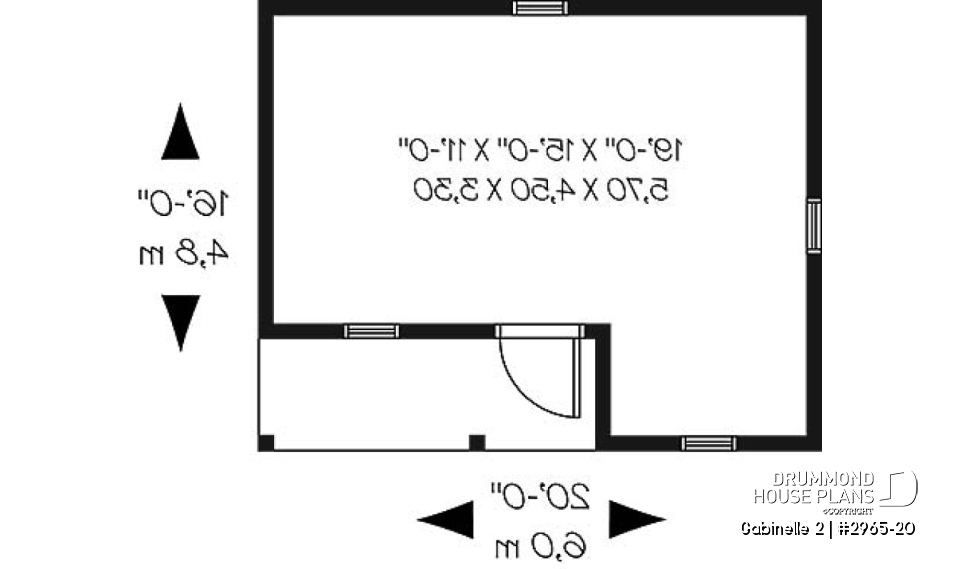 1st level - Economical garden shed plan - Gabinelle 2