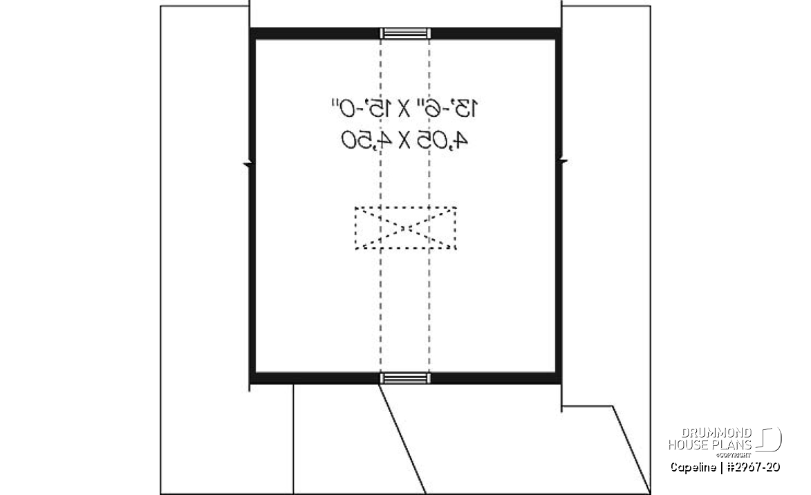 2nd level - Garden shed plan with storage in attic - Capeline